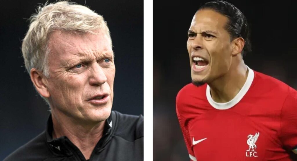 David Moyes and Virgil van Dijk