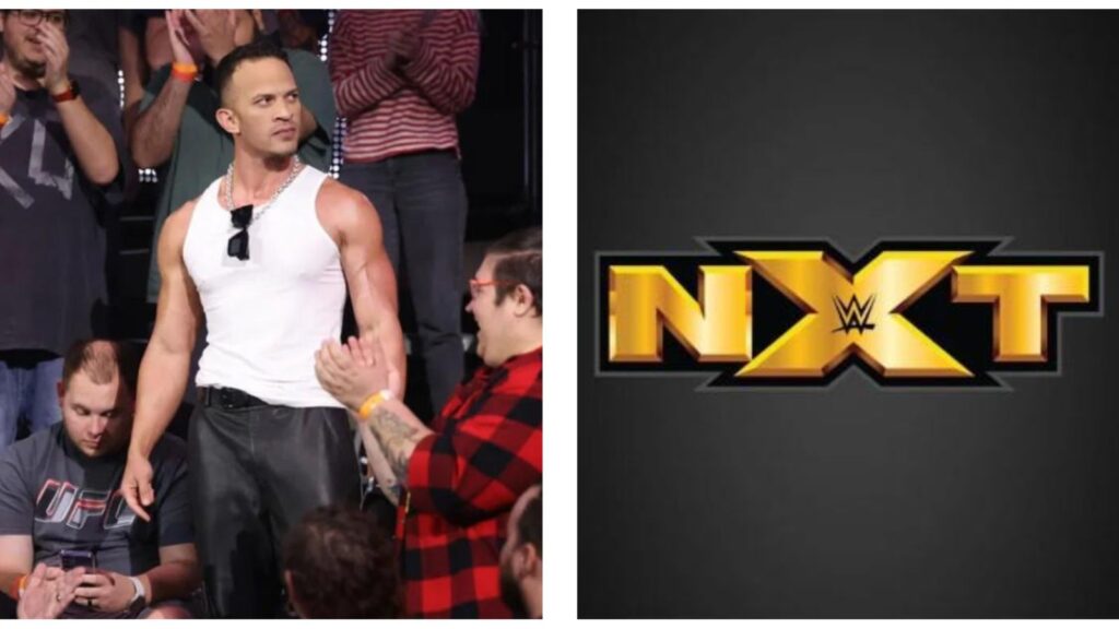Ricky Starks & WWE NXT logo