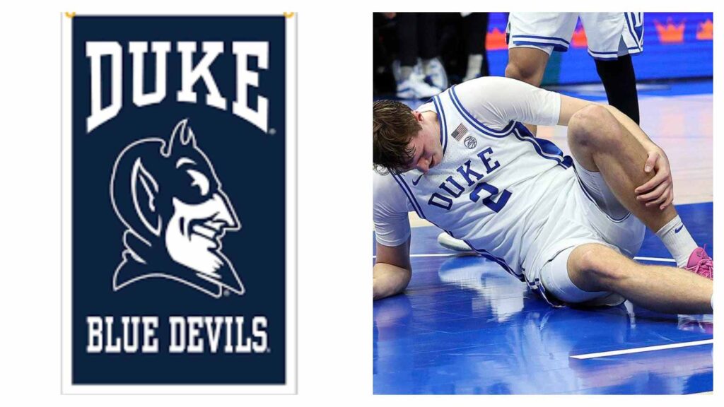 duke blue devils player cooper flagg down injured