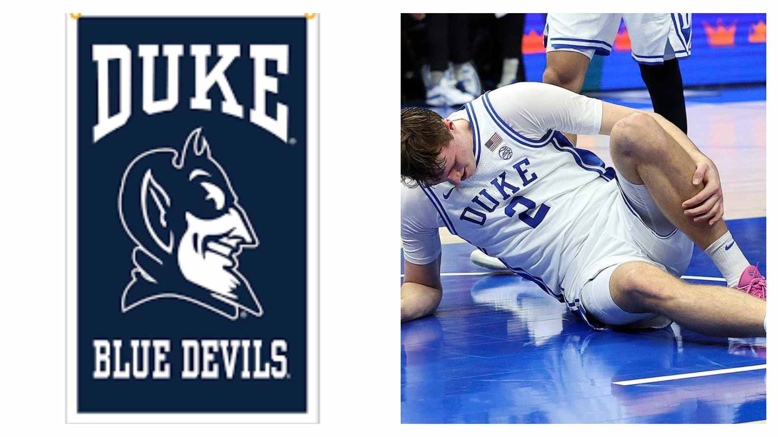 duke blue devils player cooper flagg down injured