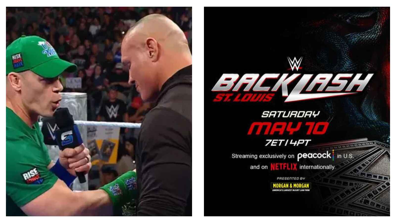 John Cena and Randy Orton for Backlash