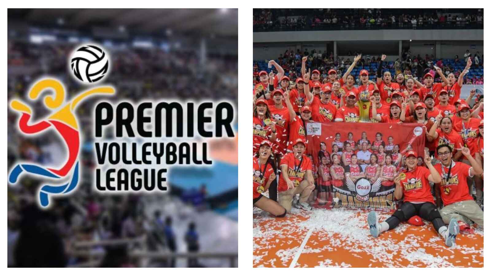 Premier Volleyball League logo & Petro Gazz Angels, All-Filipino champions