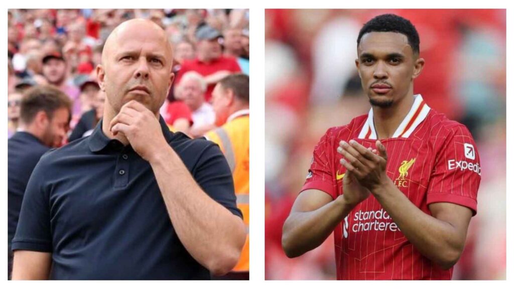 Arne Slot, Liverpool manager & Trent Alexander-Arnold