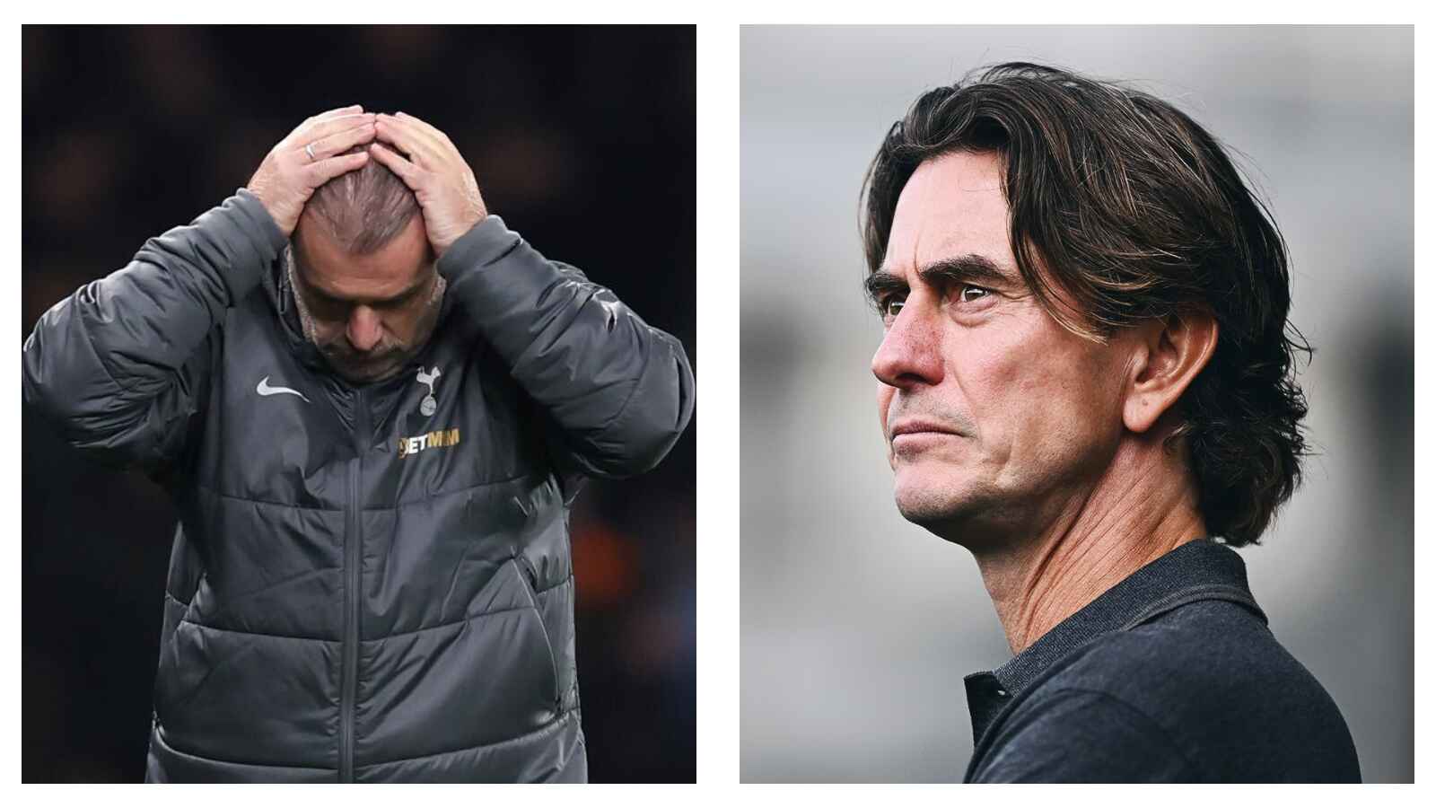 Ange Postecoglou and Thomas Frank