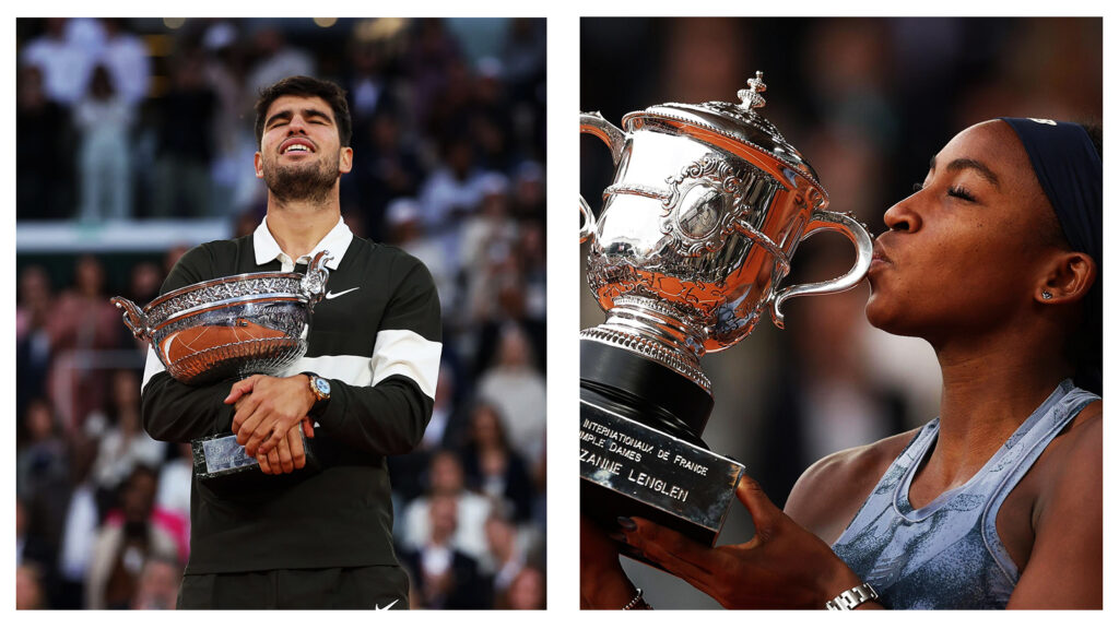 Carlos Alcaraz and Coco Gauff - French Open