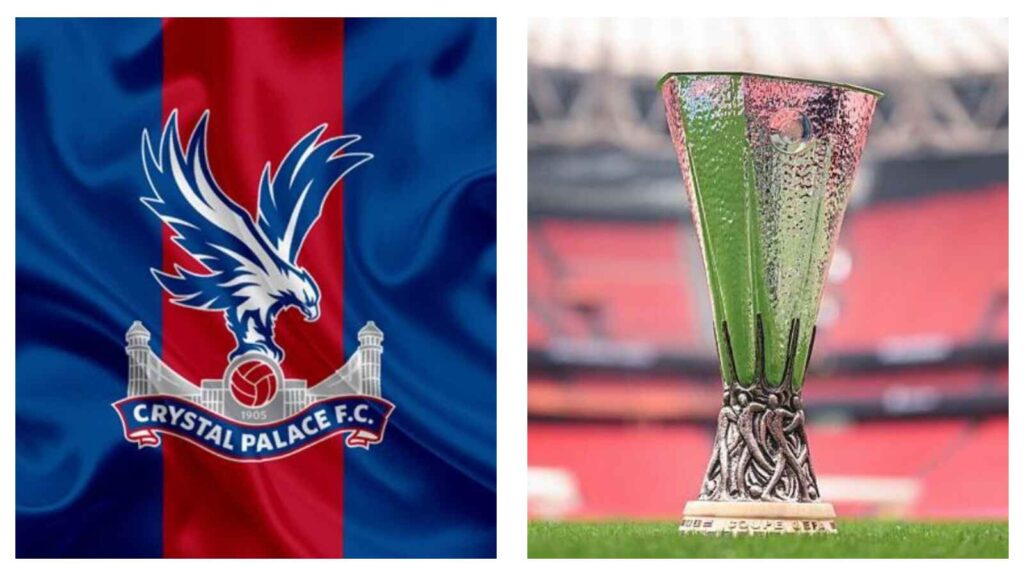 Crystal Palace FC logo & UEFA Europa League trophy