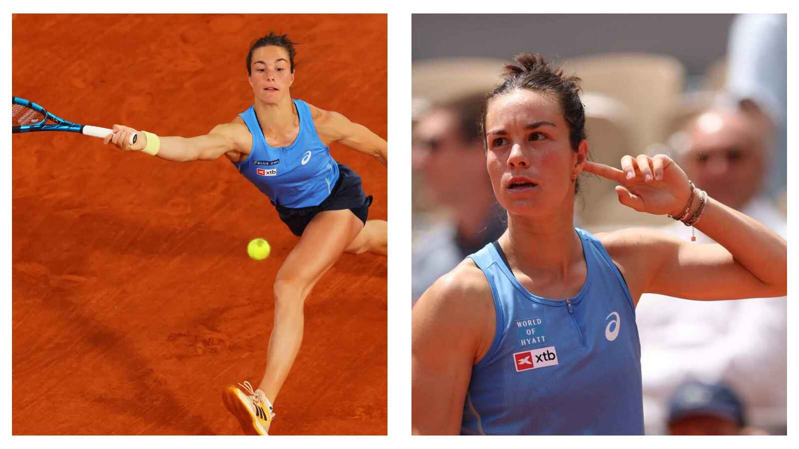 Lois Boisson at French Open 2025