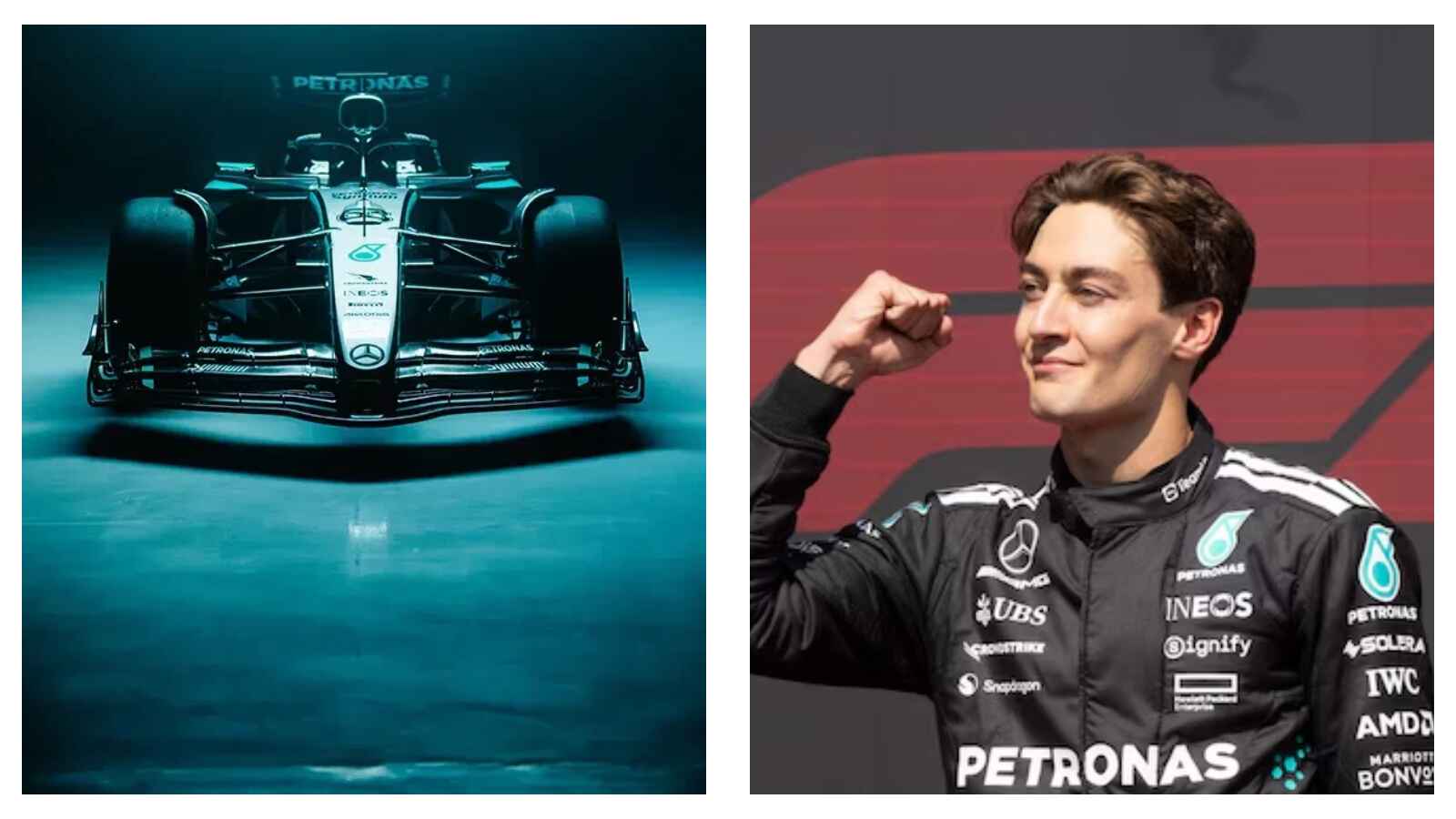 Mercedes F1 car George Russell