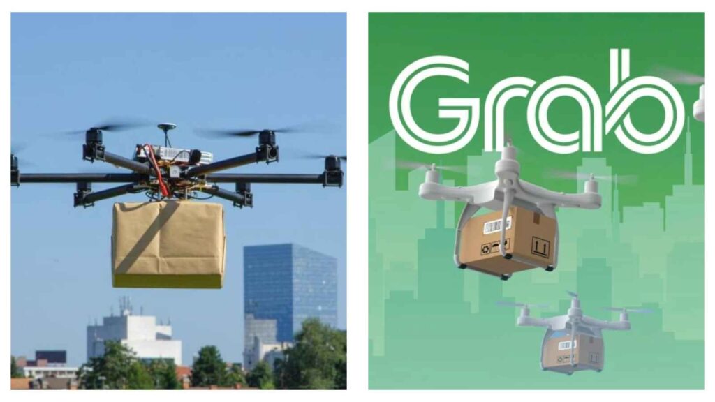 Grab drone-assisted delivery service