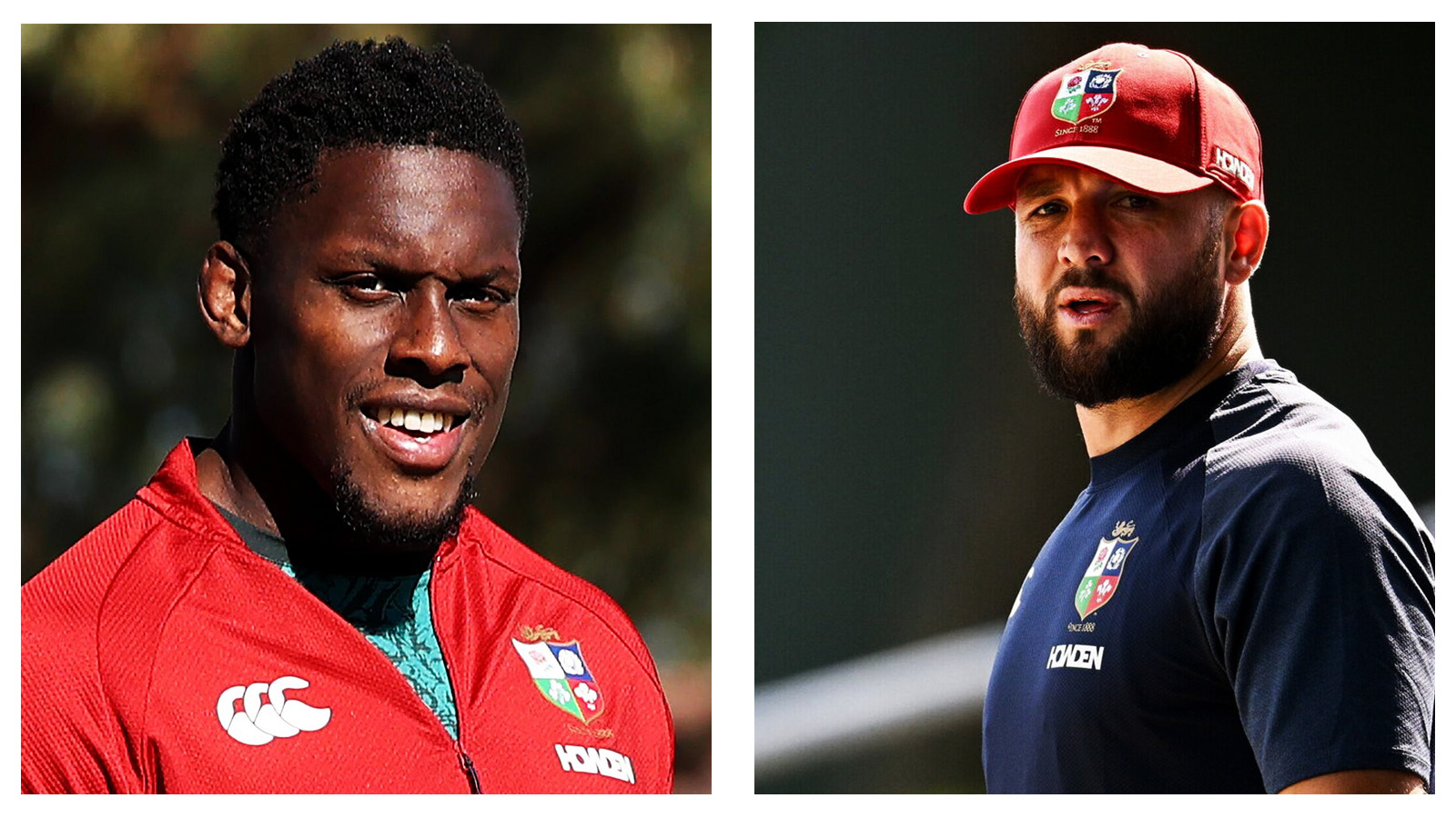 Lions captain Maro Itoje and Lions scrum-half Jamison Gibson-Park