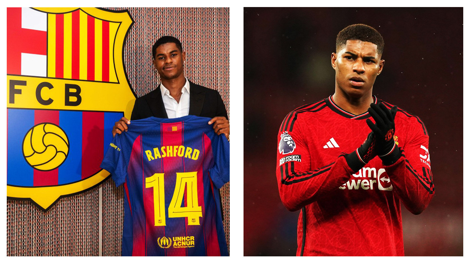 Marcus Rashford signs for Barcelona