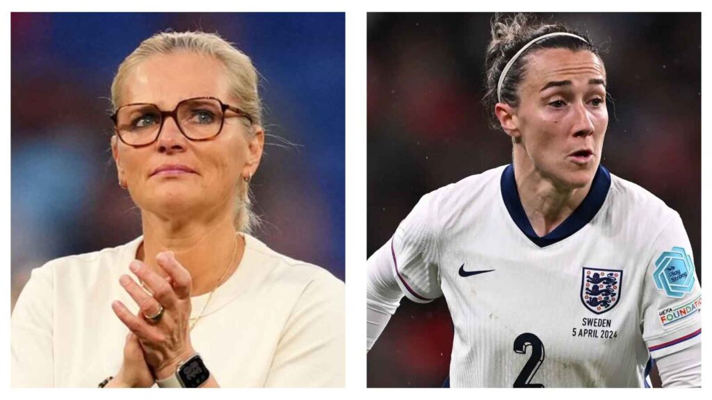 Sarina Wiegman and Lucy Bronze