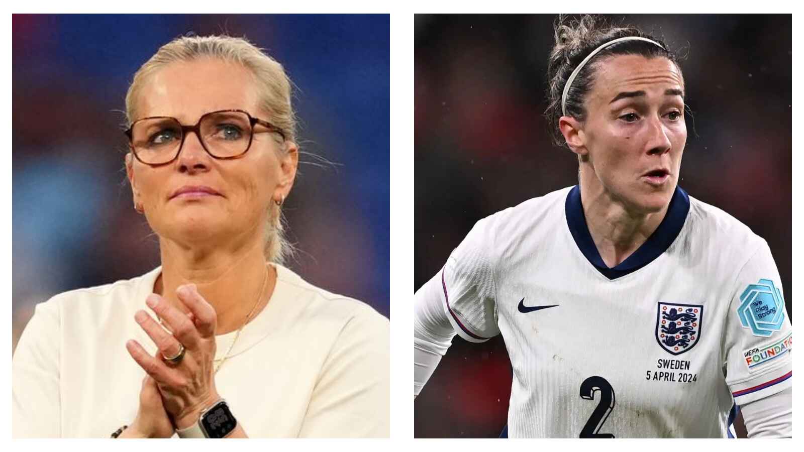 Sarina Wiegman and Lucy Bronze