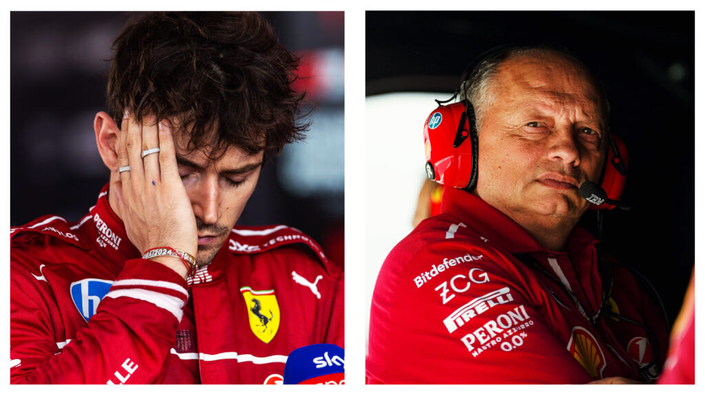 Charles Leclerc and Fred Vasseur - Hungarian Grand Prix
