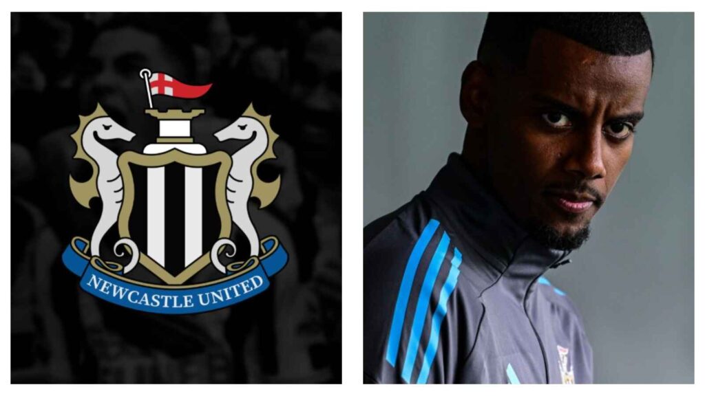Newcastle United crest & Alexander Isak