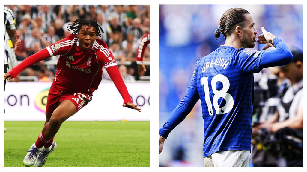 Rio Ngumoha and Jack Grealish