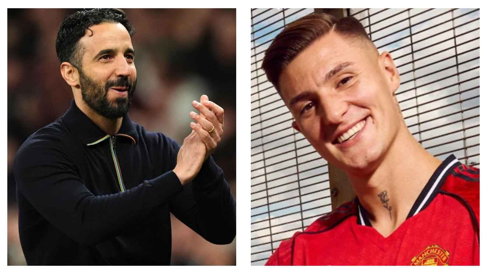 Ruben Amorim and Benjamin Sesko Man Utd