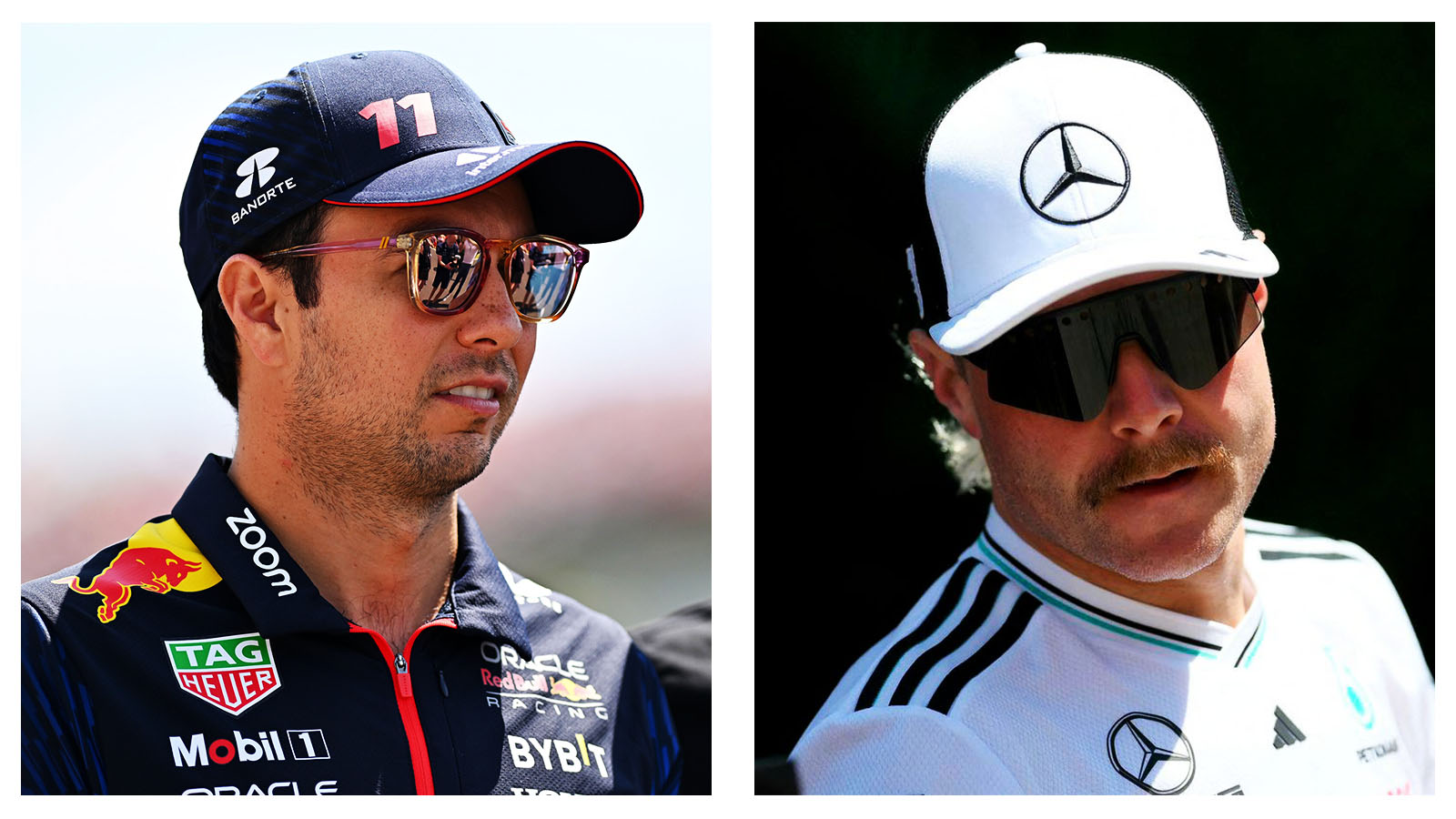 Sergio Perez and Valtteri Bottas