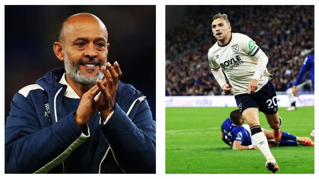 Nuno Espirito Santo and Jarrod Bowen