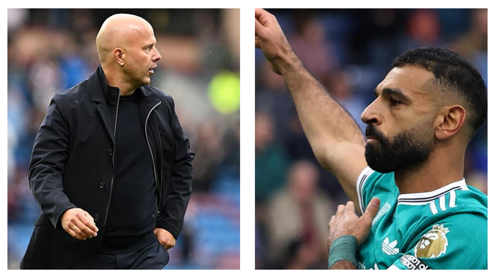 arne slot & mohamed salah, liverpool