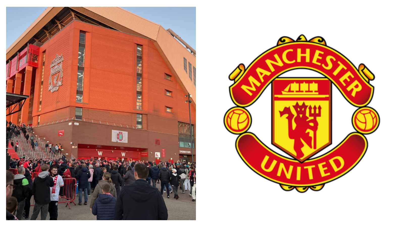 Anfield Stadium Manchester United badge