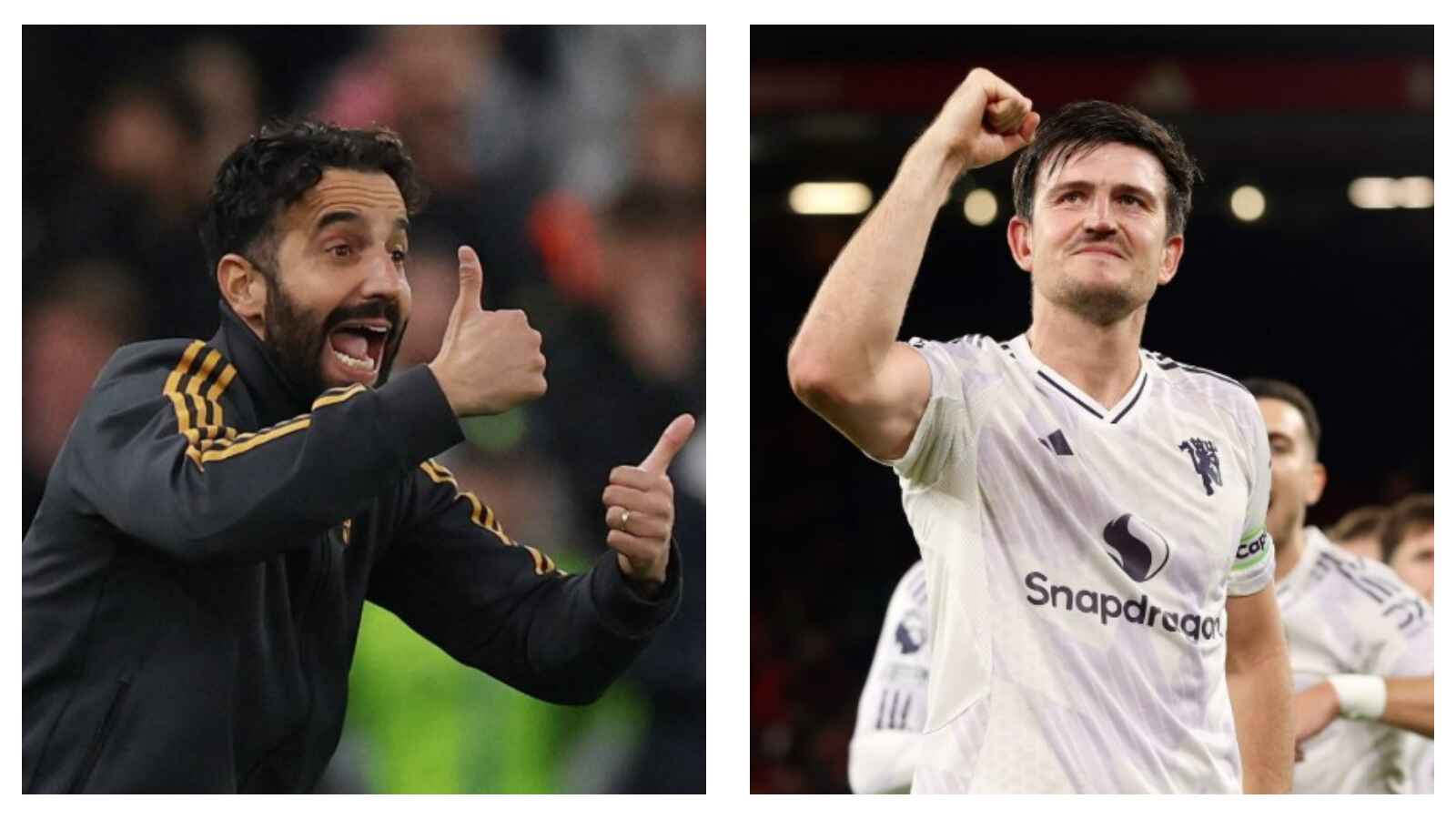 Man Utd's Ruben Amorim & Harry Maguire