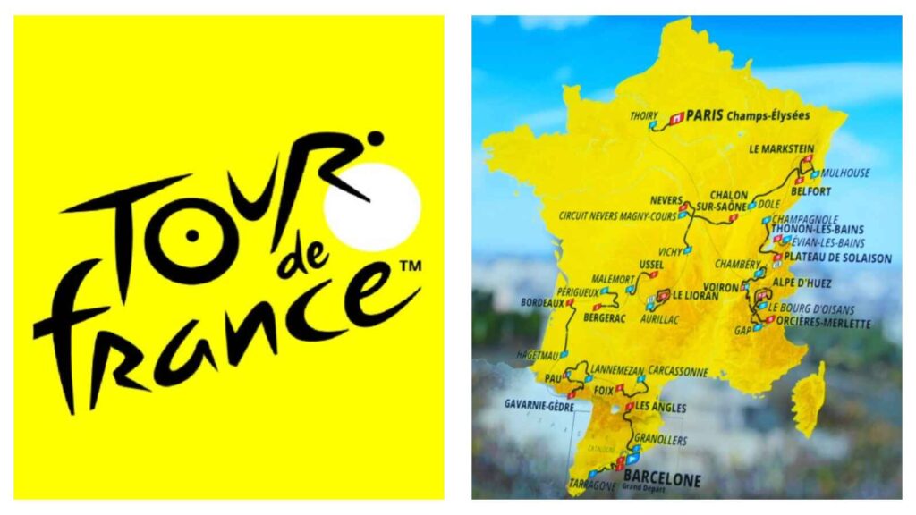 Tour de France logo & 2026 route