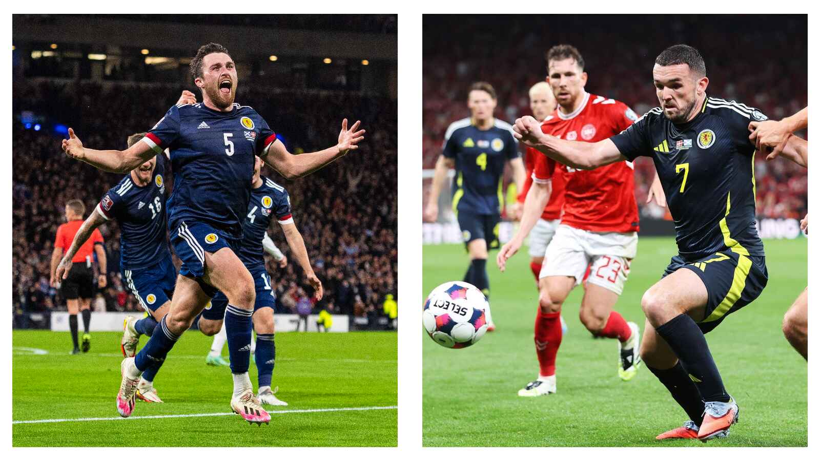 Scotland wins 4-2 against Denmark