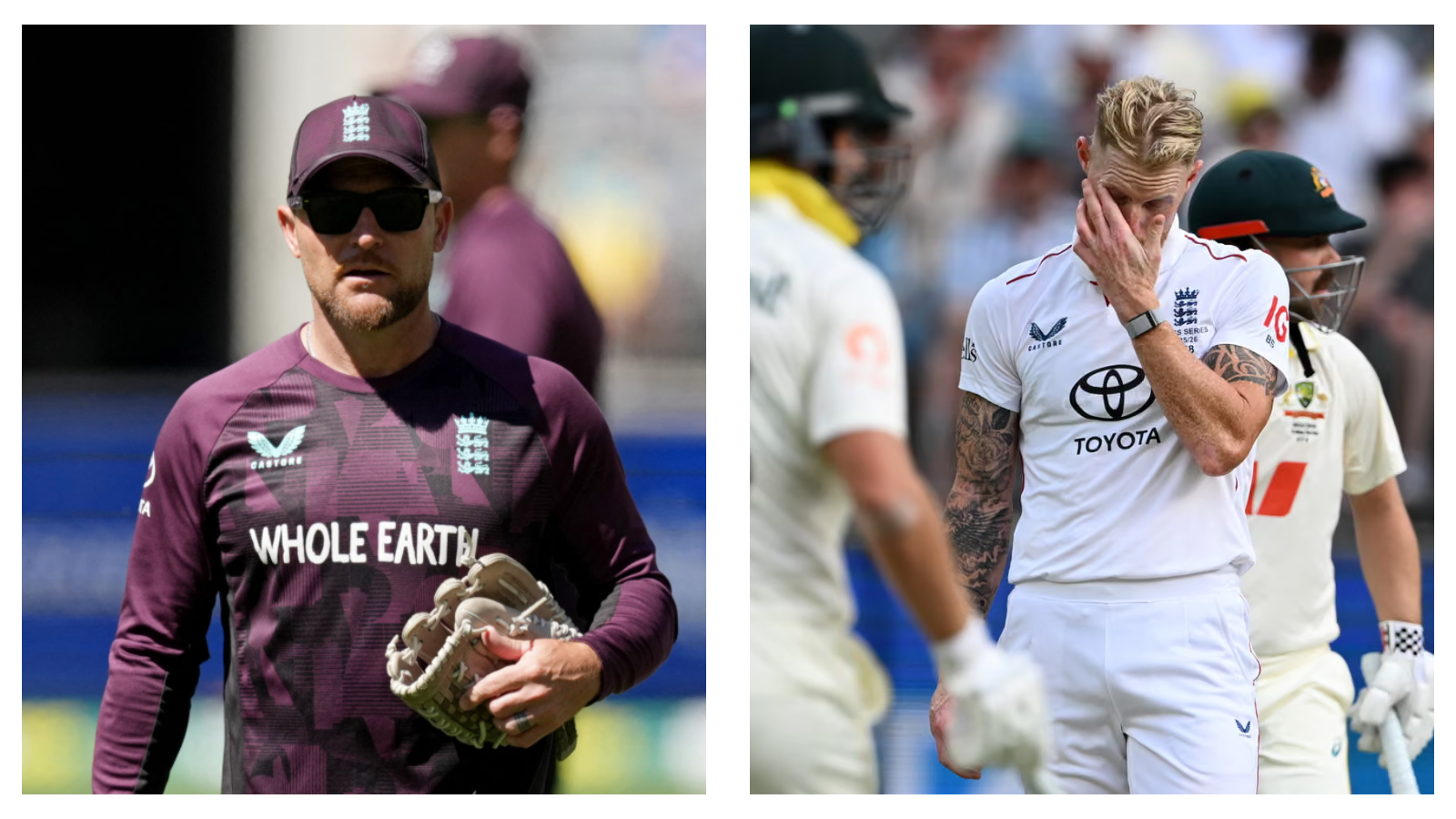 England's Brendon McCullum & Ben Stokes