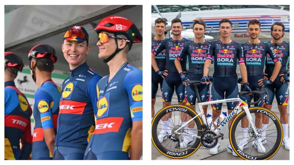 Cycling teams Lidl-Trek and Red Bull - BORA – hansgrohe