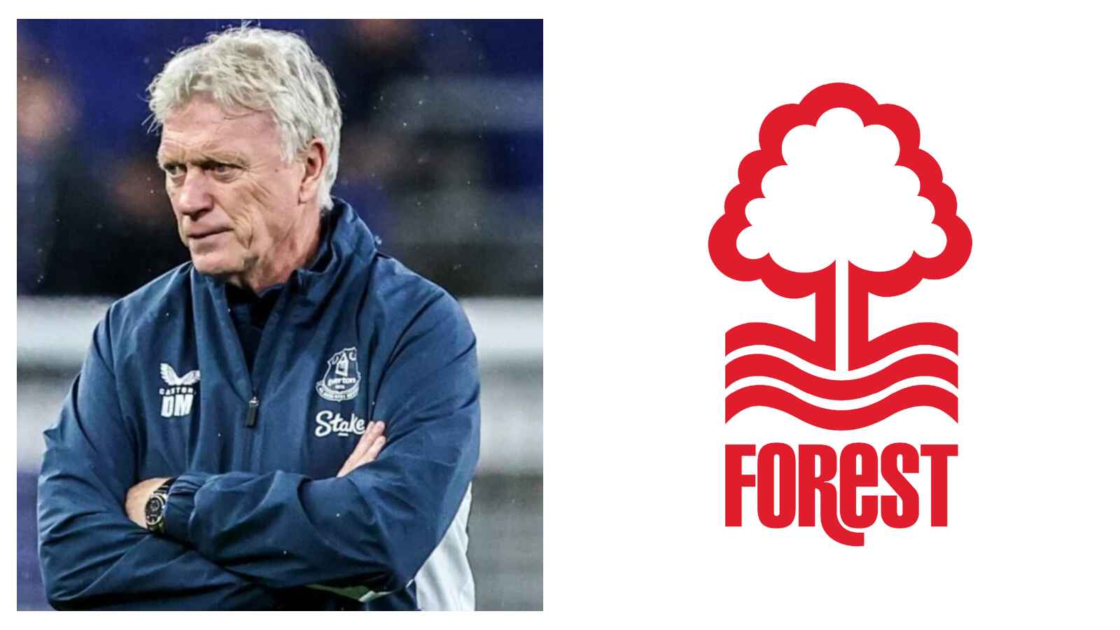 David Moyes and Nottingham Forest badge