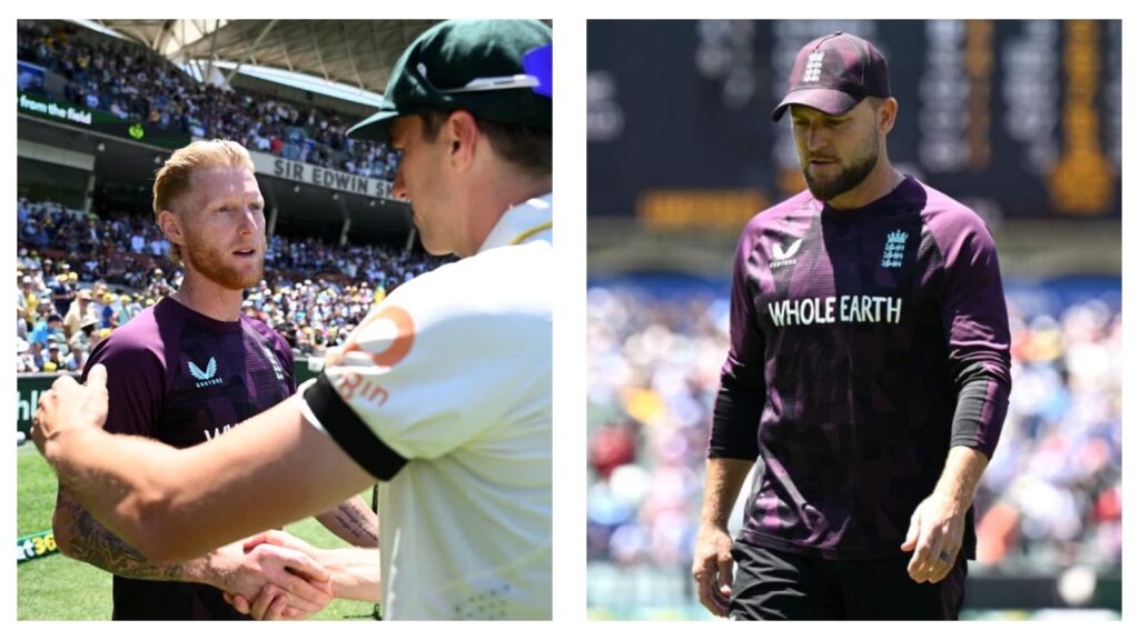 England's Ben Stokes & Brendon McCullum