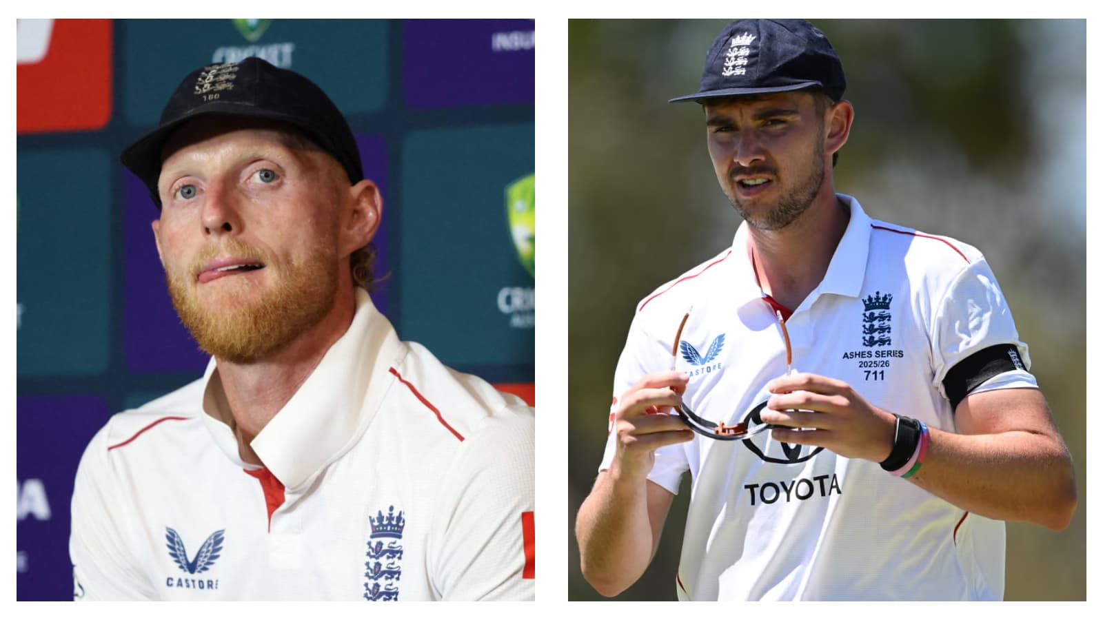 England's Ben Stokes & Josh Tongue