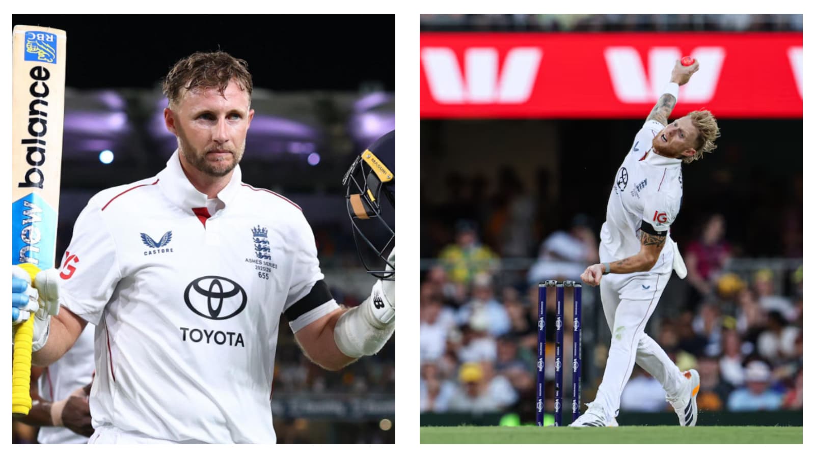 England's Joe Root & Ben Stokes