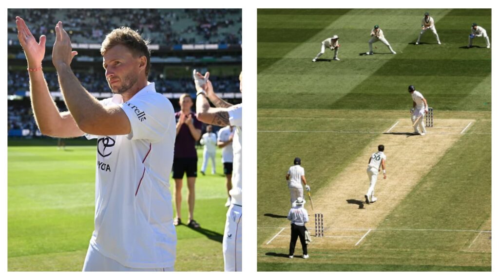 England's Joe Root & MCG pitch