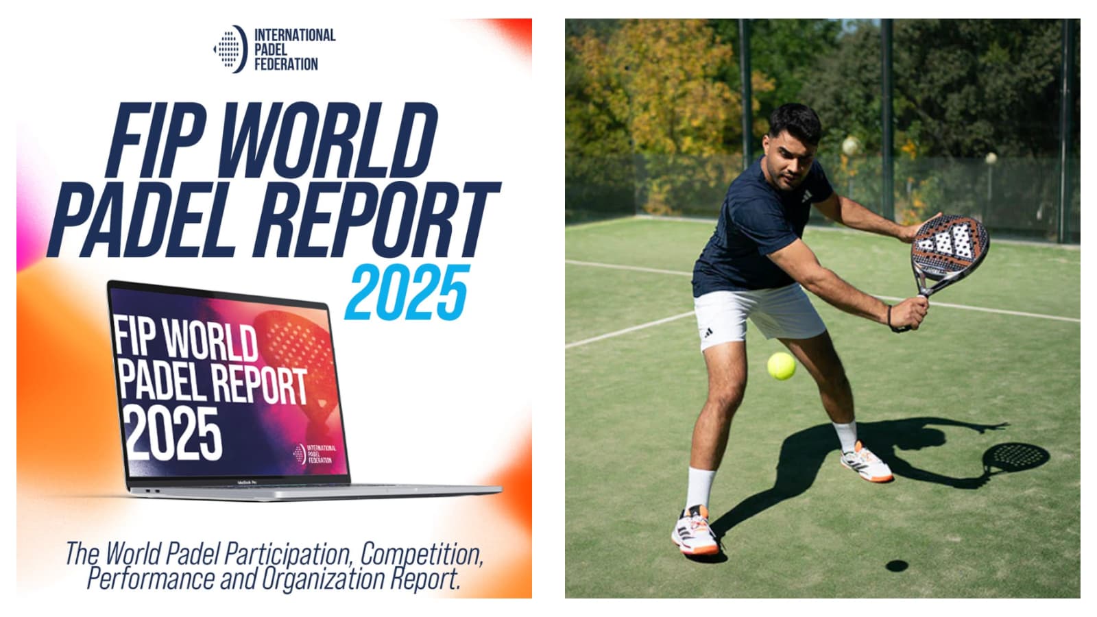 FIP World Padel Report 2025 & a padel player