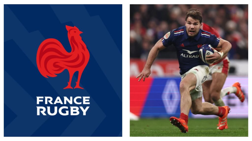 France Rugby logo & Antoine Dupont