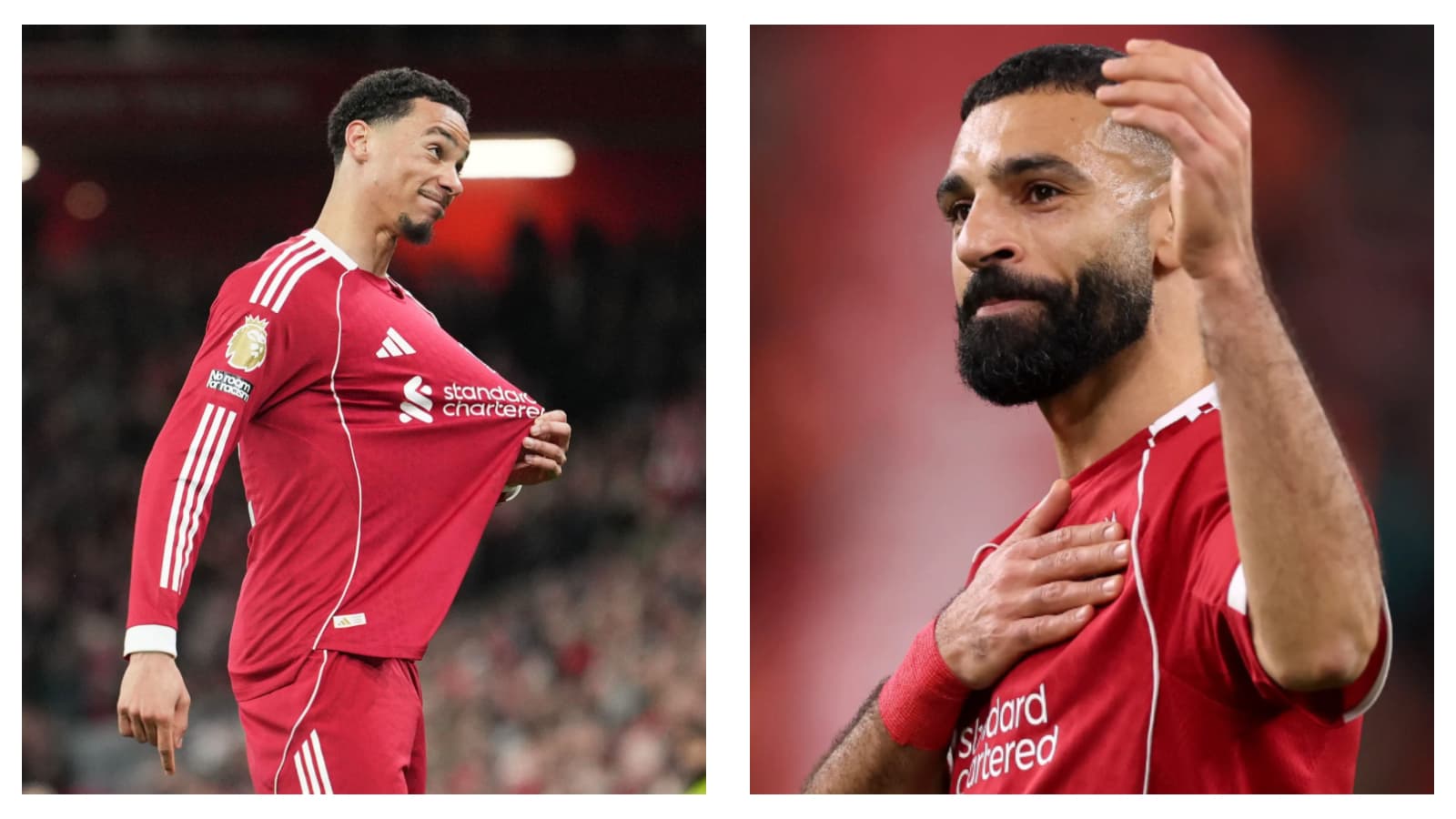 Liverpool's Hugo Ekitike & Mohamed Salah