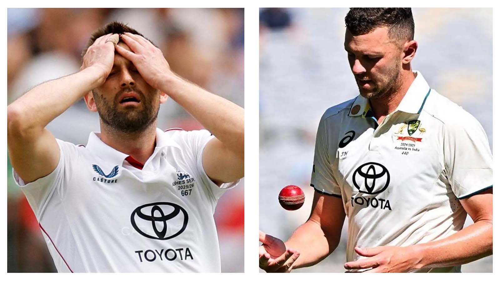 Mark Wood and Josh Hazlewood