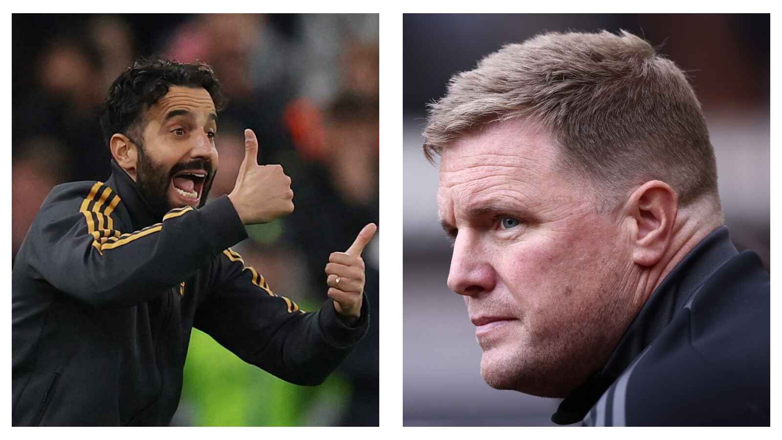 Ruben Amorim v Eddie Howe Man Utd v Newcastle Utd