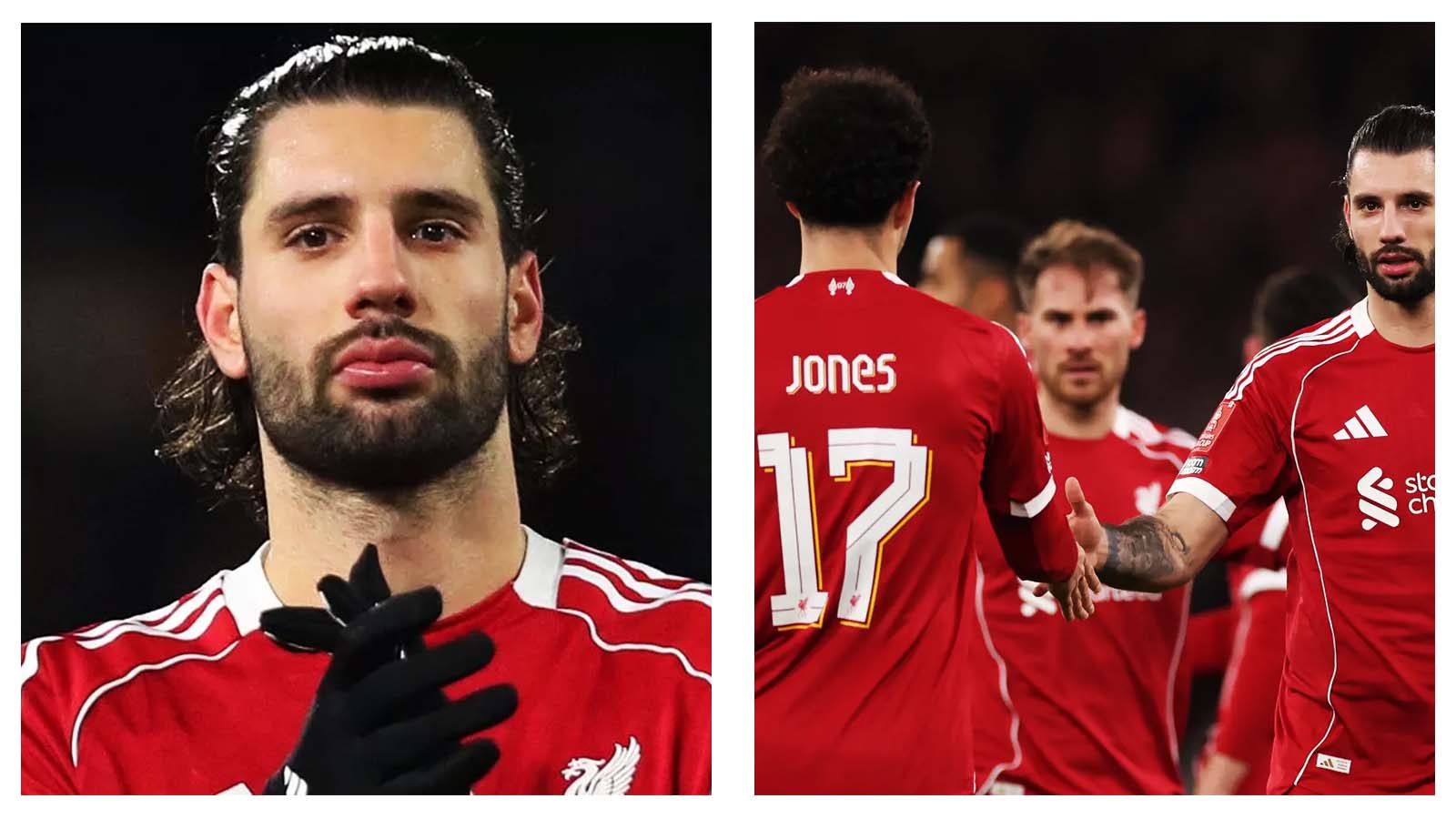 Dominik Szoboszlai and Liverpool players