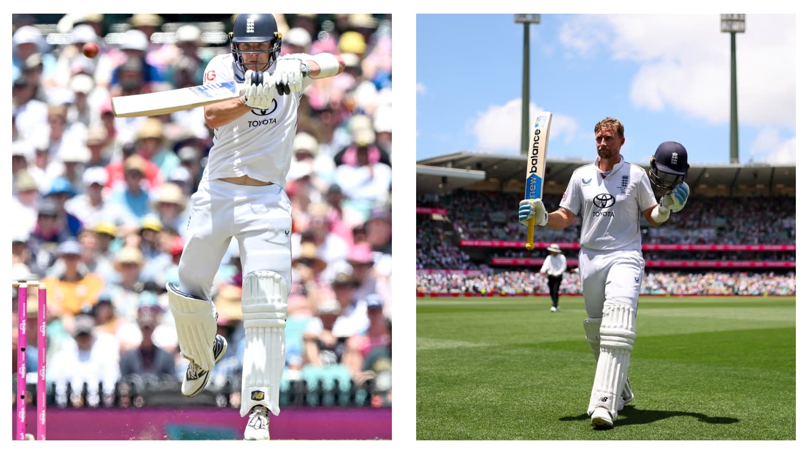England's Jamie Smith & Joe Root