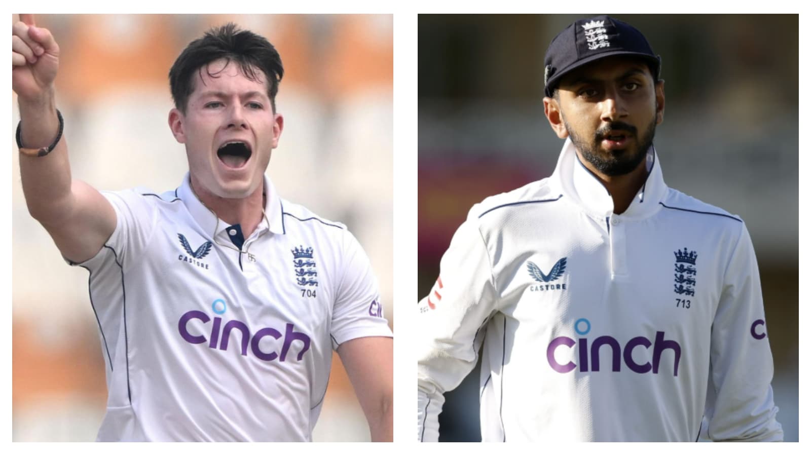 England's Matthew Potts & Shoaib Bashir