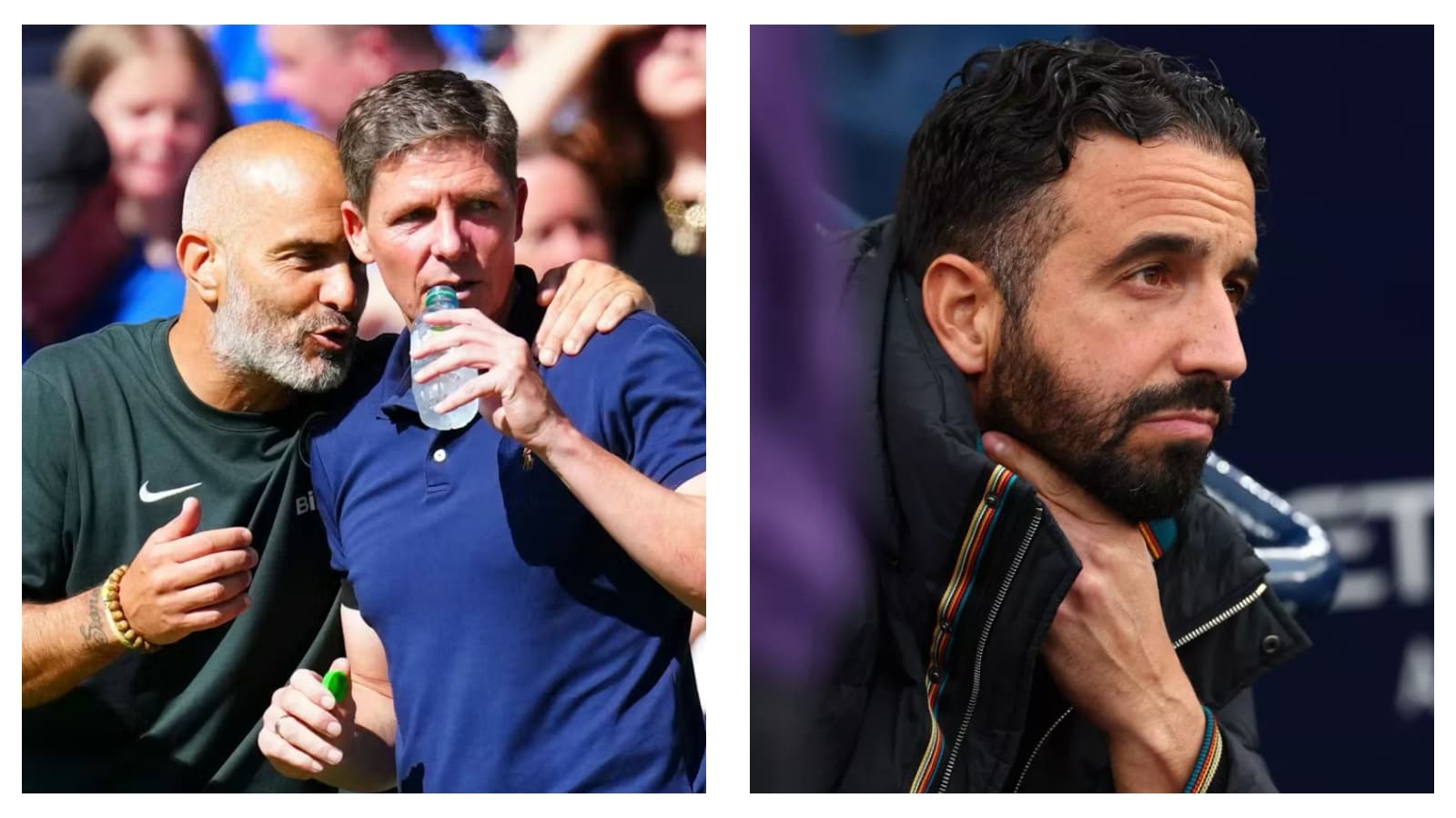 Enzo Maresca and Oliver Glasner & Ruben Amorim