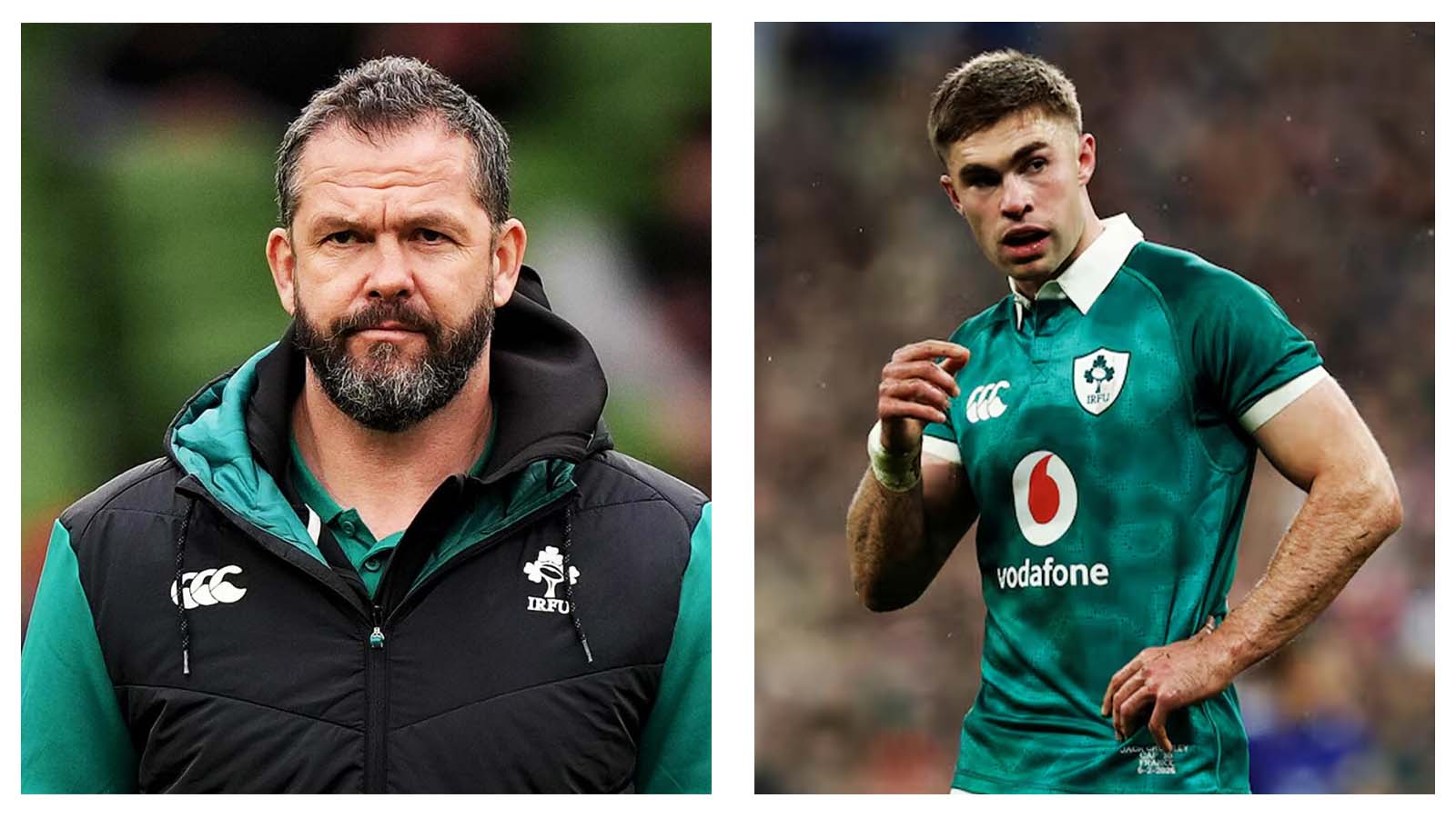 Andy Farrell and Jack Crowley