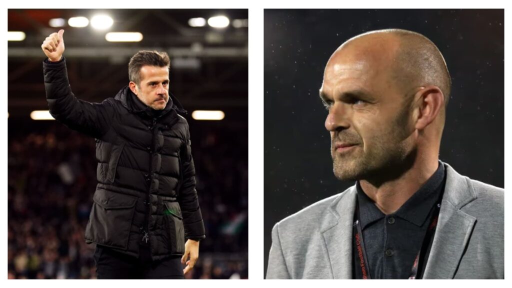 Fulham manager Marco Silva & Danny Murphy