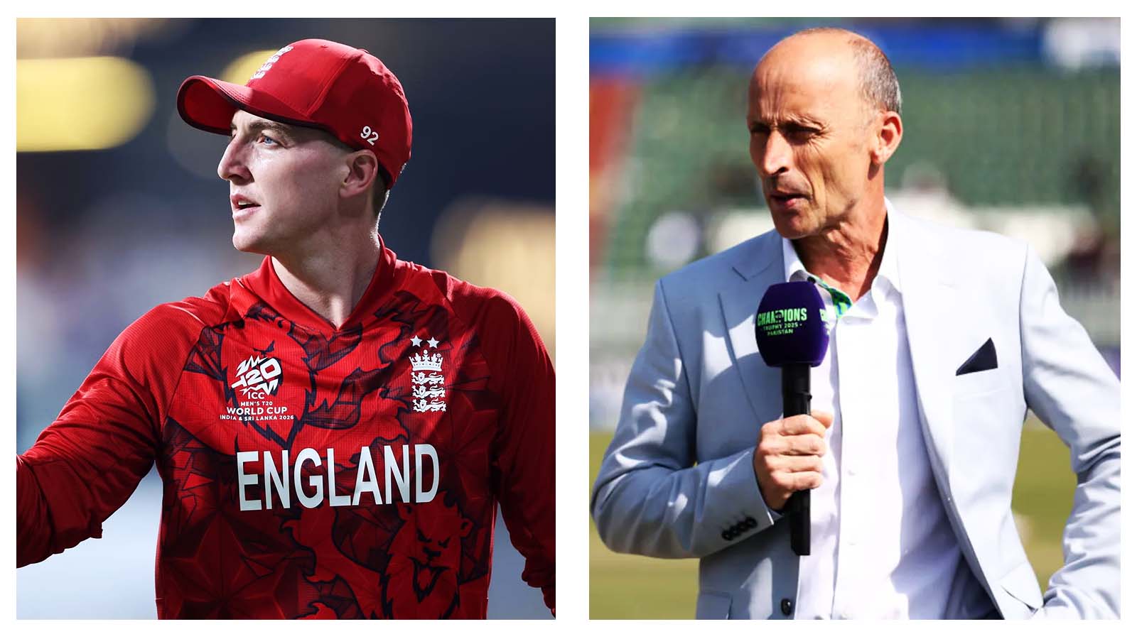 Harry Brook and Nasser Hussain