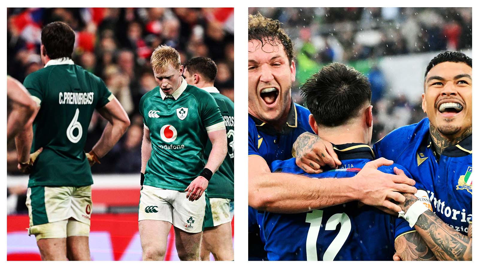 Ireland and Italy international rugby players