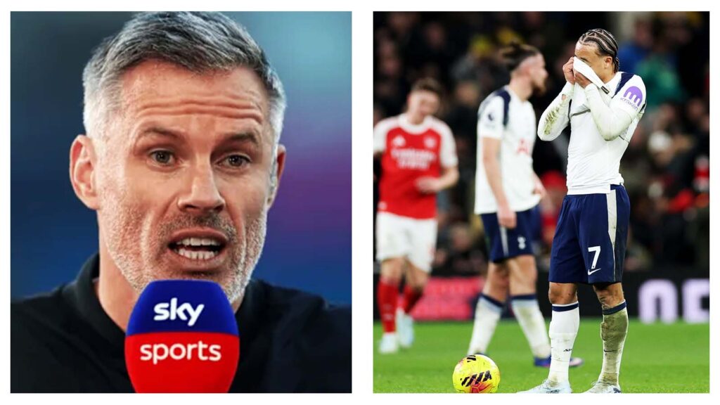 Jamie Carragher and Spurs players