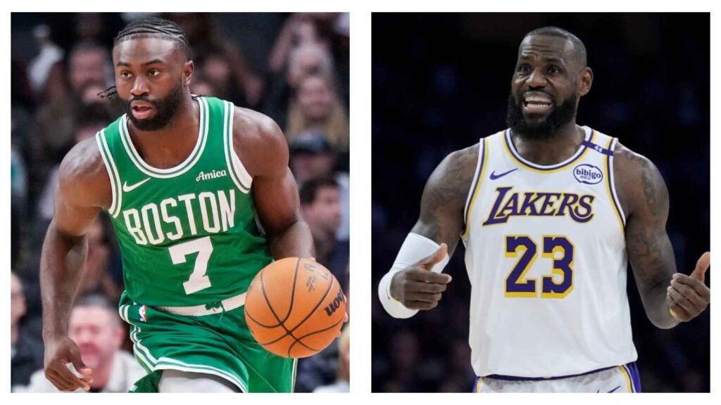 Jaylen Brown Boston Celtics LeBron James LA Lakers